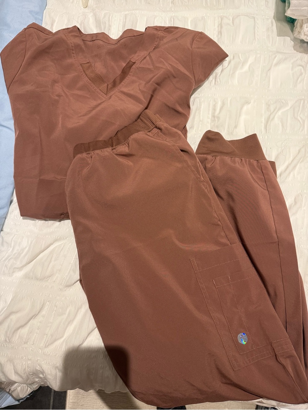 Scrubletics brown scrub set